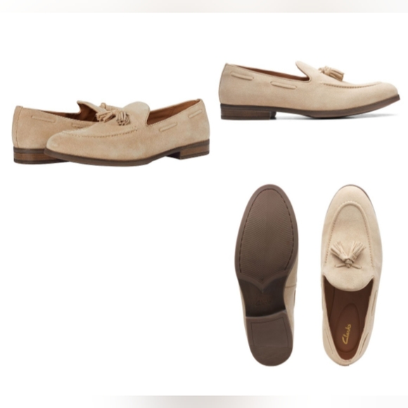 Clarks Other - NIB MEN'S CLARKS TAUPE LOAFERS